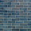 Msi Blue Shimmer Subway 11.75 In. X 11.75 In. X 6 Mm Textured Glass Mesh-Mounted Mosaic Tile, 15PK ZOR-MD-0350